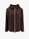 Moncler Fegeos Recycled Polyester Jacket In Brown