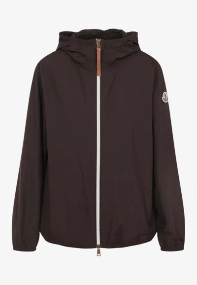 Moncler Fegeos Windbreaker Jacket In Brown