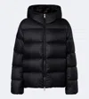 Moncler Stand Collar Down Jacket In Black