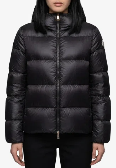 Moncler Feligule Short Down Jacket In Black
