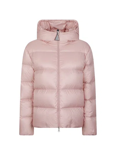 Moncler Feligule Short Down Jacket In Pink