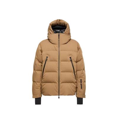 Moncler Fellberg Hooded Insulated Ski Jacket In Brown