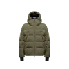 Moncler Nylon Down Jacket Featuring Adjustable Elements In Green