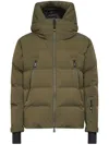 Moncler Nylon Down Jacket Featuring Adjustable Elements In Multi