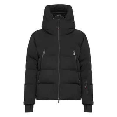 Moncler Fellberg Quilted Hooded Jacket In Black
