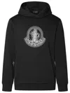Moncler Hooded Sweater Kangaroo Pocket In Black