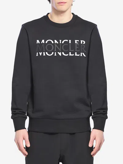 Moncler Crewneck Sweatshirt In Black