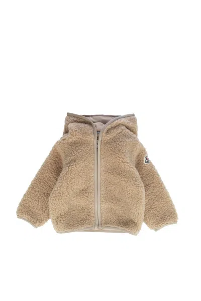 Moncler Kids' Felpe In Brown