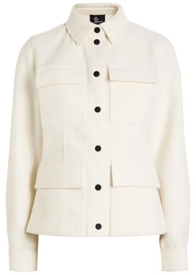 Moncler Felt Shirt In White