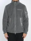 Moncler Felt Sweatshirt In Gray