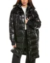 Moncler Women Bellevue Long Down Jacket In Black