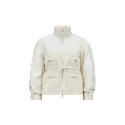 Moncler Fermont Hooded Field Jacket White