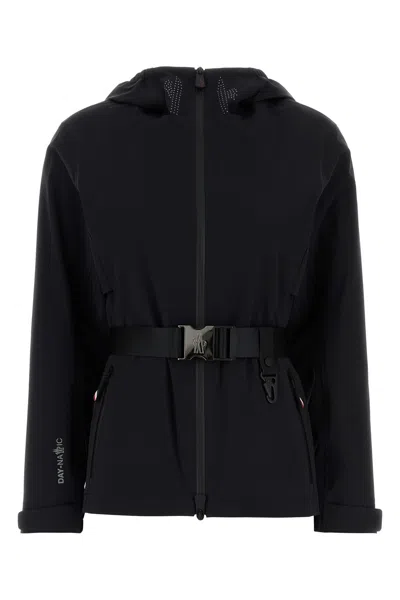 MONCLER MONCLER GRENOBLE BLACK STRETCH NYLON FEX JACKET