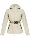 Moncler Fex Hooded Shell Jacket In Neutrals