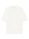 Moncler Fein Gestricktes Poloshirt In Neutrals