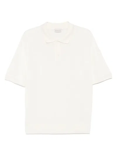 Moncler Fein Gestricktes Poloshirt In Nude