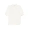 Moncler Fein Gestricktes Poloshirt In White