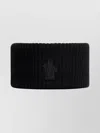 Moncler Fine Wool Neck Scarf Stripes In Black