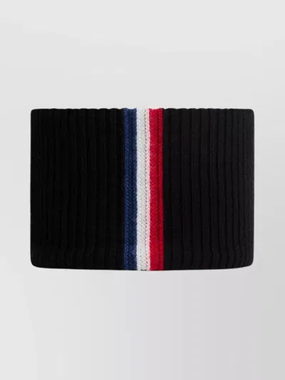Moncler Fine Wool Ribbed Headband Stripes