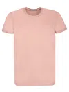 MONCLER MONCLER FITTED PINK T-SHIRT