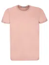 Moncler Fitted Pink T-shirt In Pink