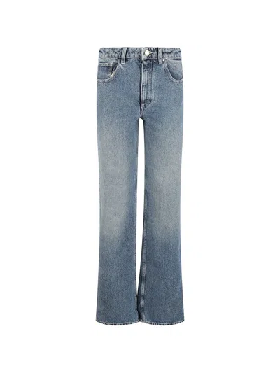 Moncler Five-pocket Denim Trousers In Blue