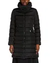 Moncler Flammette Coat In Black