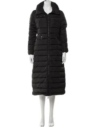 Pre-owned Moncler Flammong Down Down Coat In Black