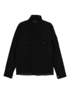 Moncler Avoine Panelled Wool And Shell Jacket In Black