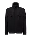 Moncler Avoine Panelled Wool And Shell Jacket In Black