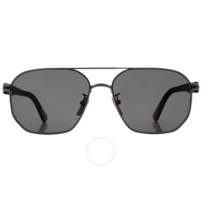 Moncler Flaperon Smoke Navigator Men's Sunglasses Ml0242-h 08a 56 In Black