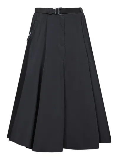 Moncler Flared Skirt In Black