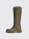 Moncler Flat Ankle Boots Woman  In Green