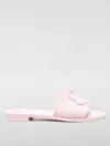Moncler Bell Slip-on Sliders In Pink
