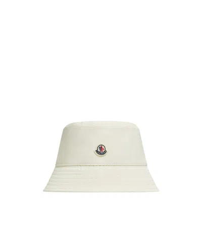 Moncler Cotton Bucket Hat In White