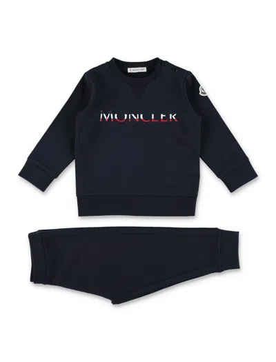 Moncler Kids' Fleece And Jogging Set In Blue