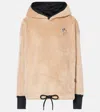 Moncler Fleece Hoodie In Beige