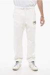 MONCLER FLEECE JOGGERS WITH LOGO PATCH