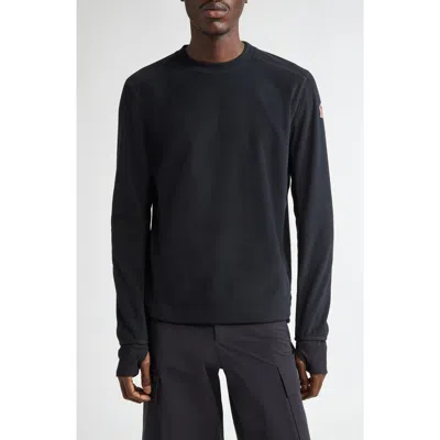 Moncler Fleece Sweatshirt In Black