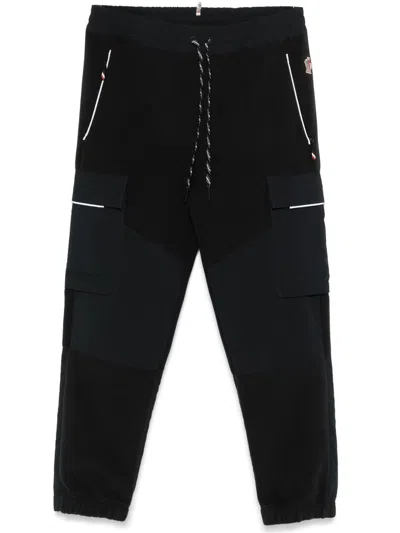Moncler Fleece Track Trousers In Schwarz