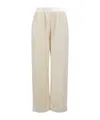Moncler Fleece Track Pants In White