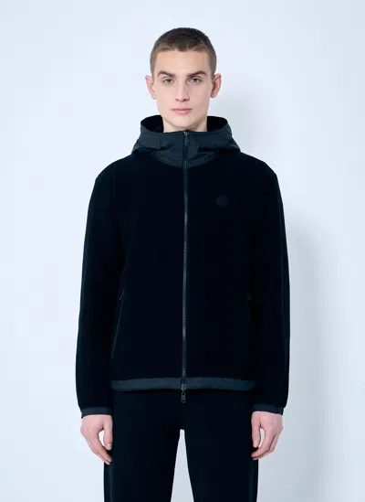 MONCLER FLEECE ZIP-UP CARDIGAN