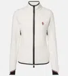 Moncler Zip-fastening Turtleneck Sweater In Purple