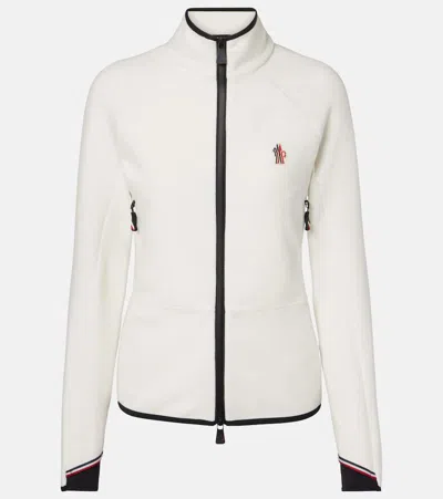 MONCLER FLEECE ZIP-UP CARDIGAN