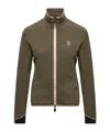Moncler Fleece Zip-up Sweatshirt In Green