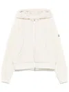 Moncler Fleeced Jacket In Neutrals