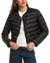 Moncler Fleurs Down Puffer Jacket In Black