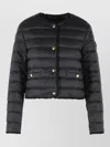 Moncler Fleurs Short Down Jacket In Blue
