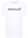 Moncler T-shirt With Flocked Logo In 白色