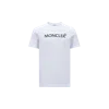 Moncler Enfant Logo Printed Crewneck T-shirt In White